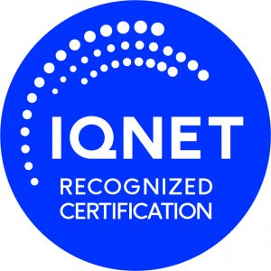 IQNET Client mark Blue on White